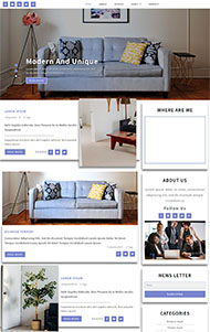 ins网红沙发茶几网站模板