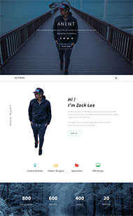 大气网页设计单页网站模板