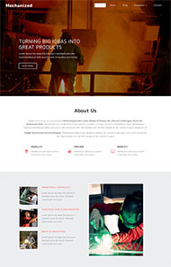 电焊钢铁行业网站模板