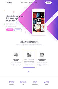 应用程序官网介绍单页模板