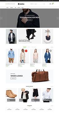 男士服装配饰商城网站模板
