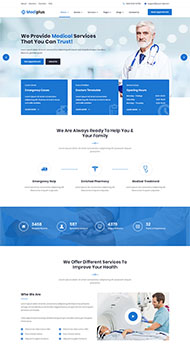 牙科口腔医院HTML5模板