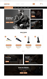 棕色理发学院网站模板