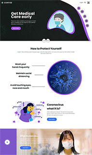冠状病毒医疗网站模板
