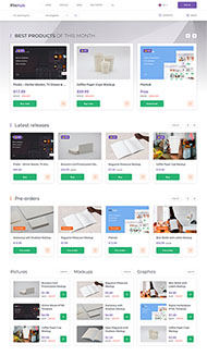 素材设计交易平台HTML5模板