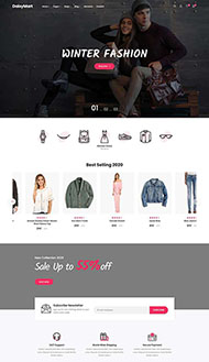品牌服装电商HTML网页模板