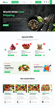 网上生鲜超市HTML网站模板