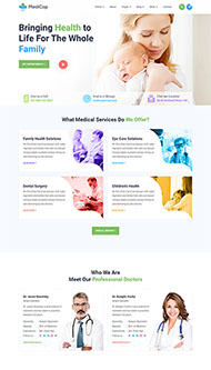 妊娠护理诊所网站HTML5模板