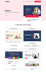 大气简洁教育学校网站模板