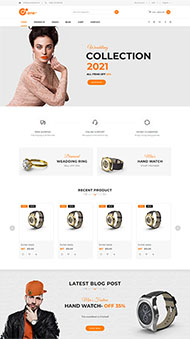 精品手表配饰商城网站模板