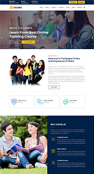 教育培训学校补习班网站模板