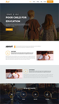 慈善公益捐赠爱心网站HTML模板