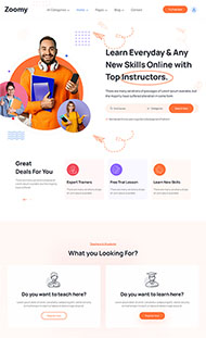 教育培训课程网站HTML模板