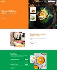 小酒馆餐饮美食网站模板