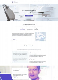 医疗健康服务宣传网站模板