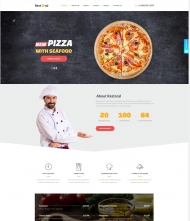 披萨汉堡三明治美食网站模板