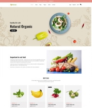 有机蔬菜水果食品店HTML5模板