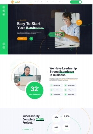 响应式商务服务机构HTML5网站模板