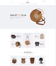 时尚藤编家具电子商务网站模板