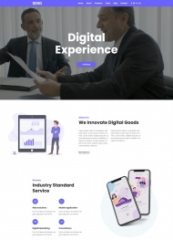 HTML5数字产品服务型企业网站模板