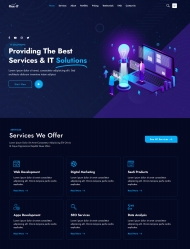 IT项目服务企业响应式网站模板