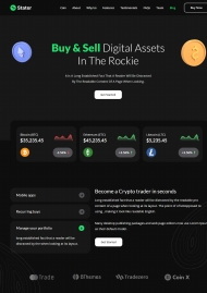 虚拟货币数字货币公司网站模板