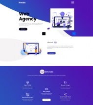 响应式网络公司业务宣传网站模板