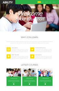 绿色教育培训静态模板