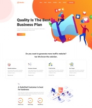 响应式商业投资计划公司网站模板