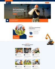 房地产建筑服务公司宣传网站模板