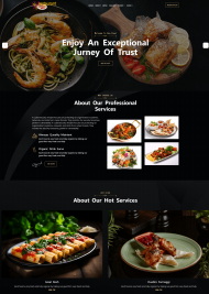 响应式餐饮美食店宣传网