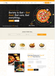 CSS披萨美食快餐店网站模