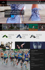 哑铃运动健身网站模板