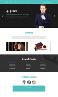 司法机关html5网站模板