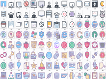 200个电脑显示器网络扩展接口图标