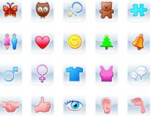 web2.0可爱卡通图标