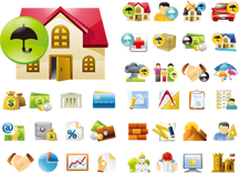 消费金融矢量图标