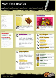 国外个性涂鸦CSS网页模板