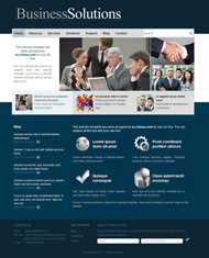 商务解决方案WEB模板