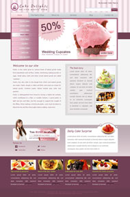 美味蛋糕CSS网页模板