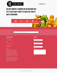 彩色面具HTML5模板