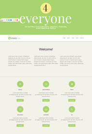 绿色小清新宽屏bootstrap模板