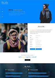 个人信息介绍网站模板