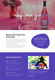 2019年新年快乐专题页面模板