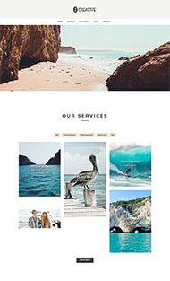 瀑布流照片相册旅行日志模板