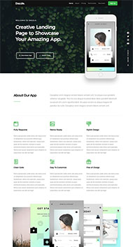 应用程序宣传页HTML5模板