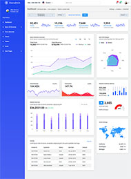 蓝色CMS系统后台管理模板