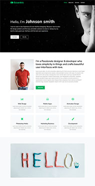 网页设计个人主页模板