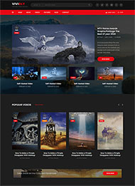 视频在线发布网站HTML模板