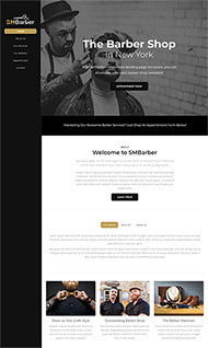 发型师个人博客HTML模板